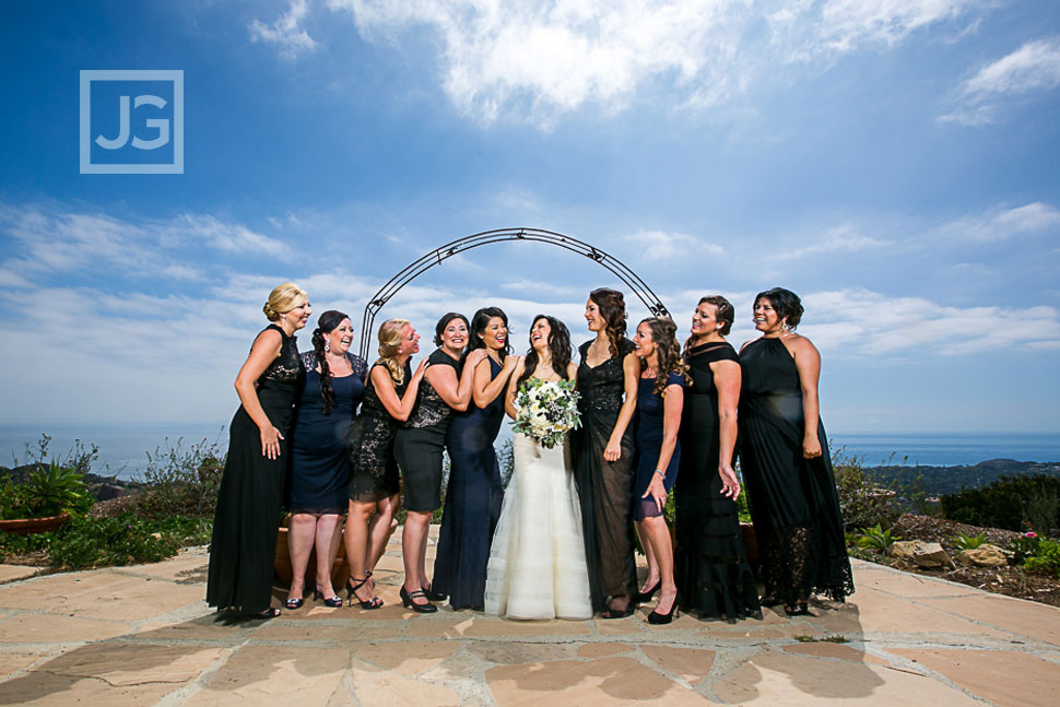 Bridesmaids Wedding Photo at Rancho del Cielo