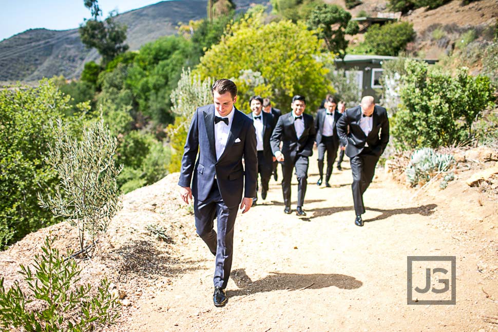Groomsmen Wedding Photo at Rancho del Cielo