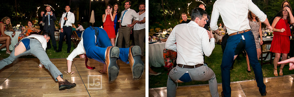 LOL split pants on the dance floor!