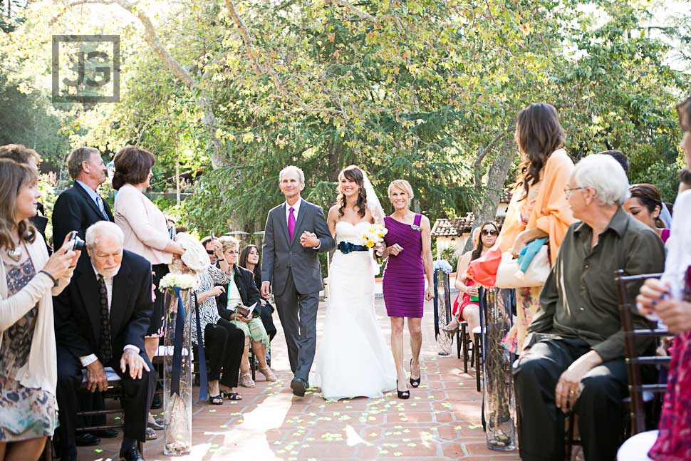 Wedding Ceremony at Rancho Las Lomas Bride