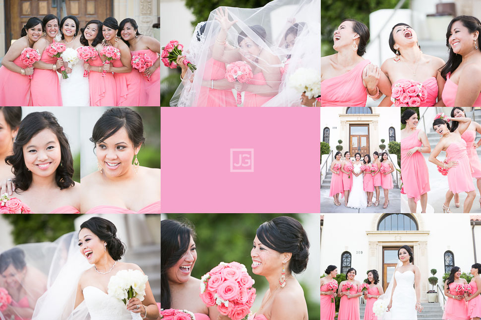 Redondo Beach Historic Library Wedding Party