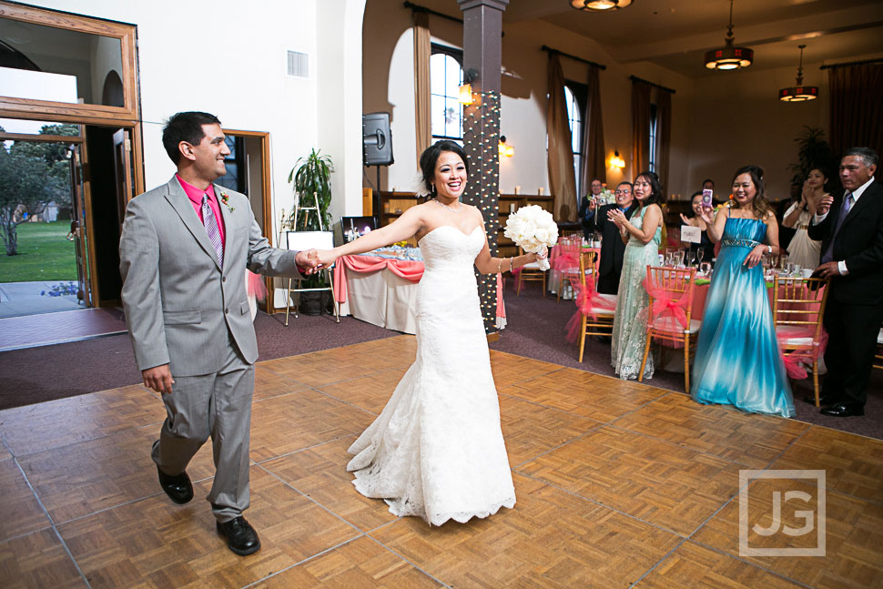 Redondo Beach Historic Library Wedding Reception Grand Entrance