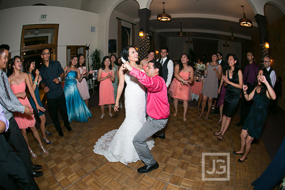 Redondo Beach Historic Library Wedding Reception Dancing