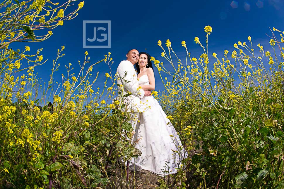 Palos Verdes Wedding Photography Yellow Flowers