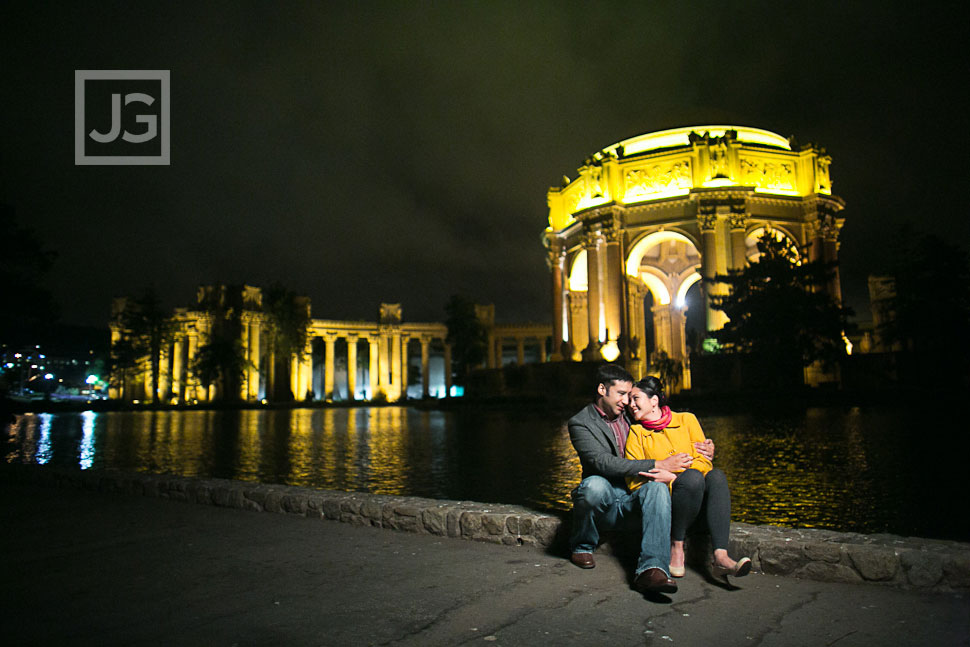 San Francisco Engagement Photography Palace for Fine Arts