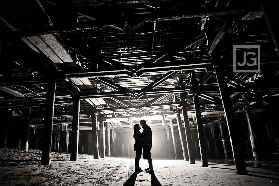 Santa Monica Pier Engagement Photos
