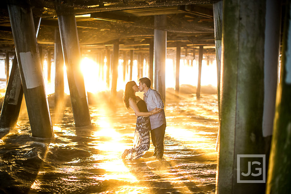 Santa Monica Pier Engagement Photography