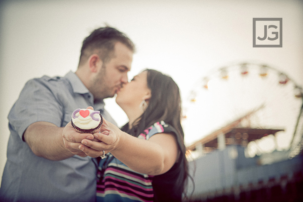 Santa Monica Pier Engagement Photos