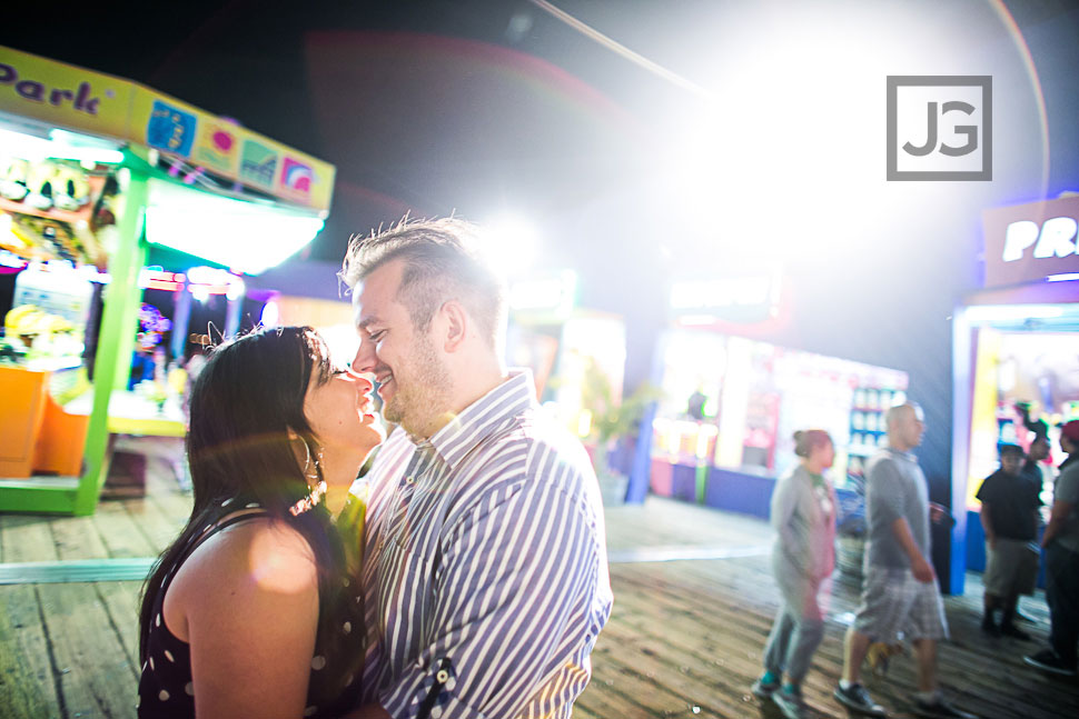 Santa Monica Pier Engagement Photos