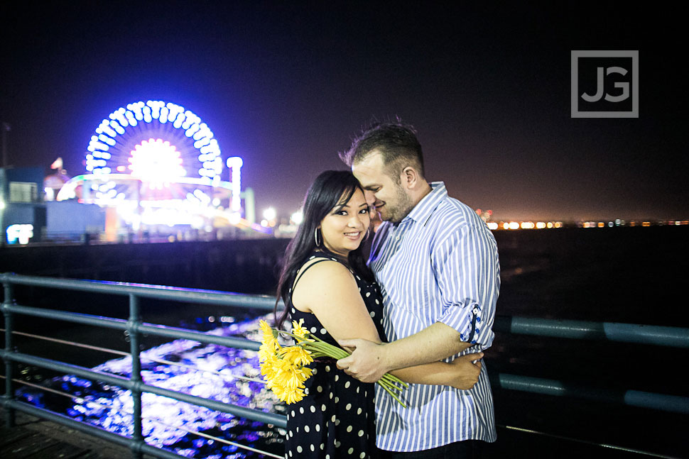 Santa Monica Pier at Night