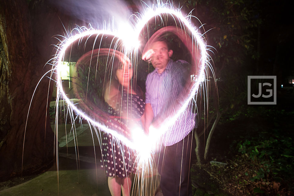 Sparklers Engagement Photos