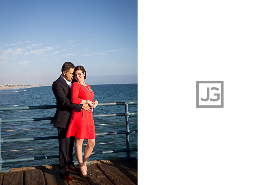Santa Monica Pier Engagement Photography