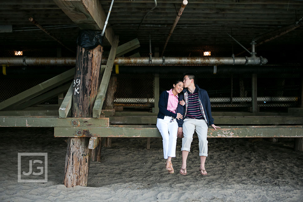 Santa Monica Pier Engagement Photography