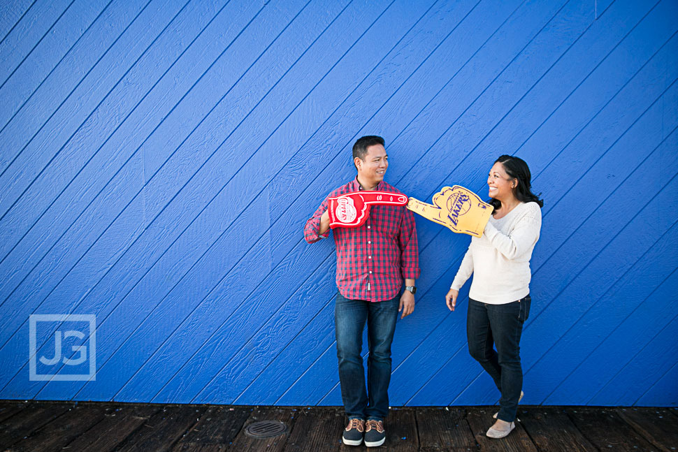 Santa Monica Pier Engagement Photography