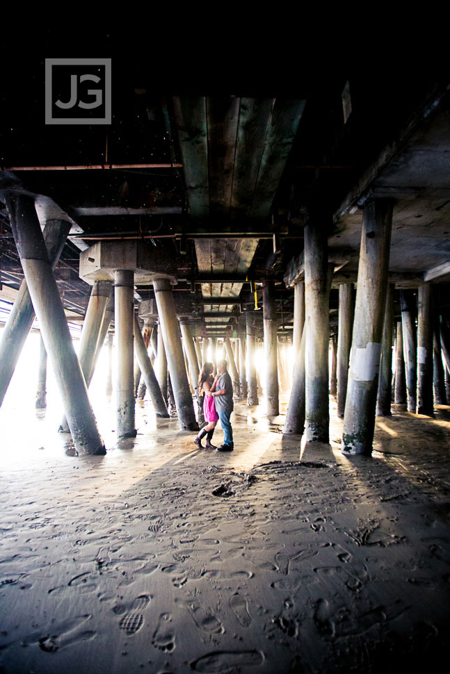 Santa Monica Pier Engagement Photography