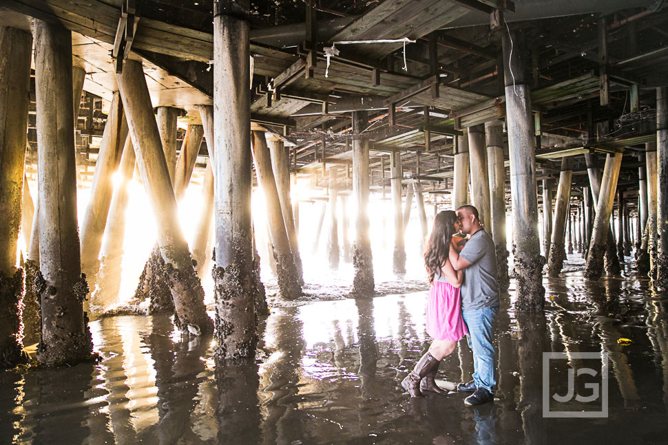 Santa Monica Pier Engagement Photography