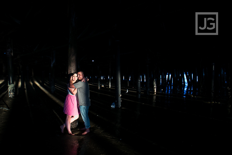 Santa Monica Pier Engagement Photography