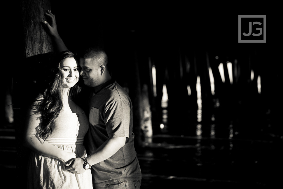 Santa Monica Pier Engagement Photography