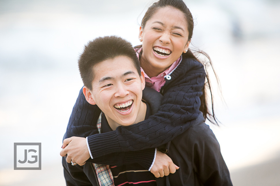 Santa Monica Beach Engagement Photography