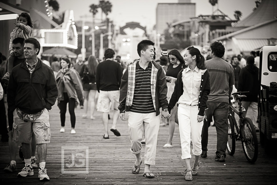 Santa Monica engagement photos