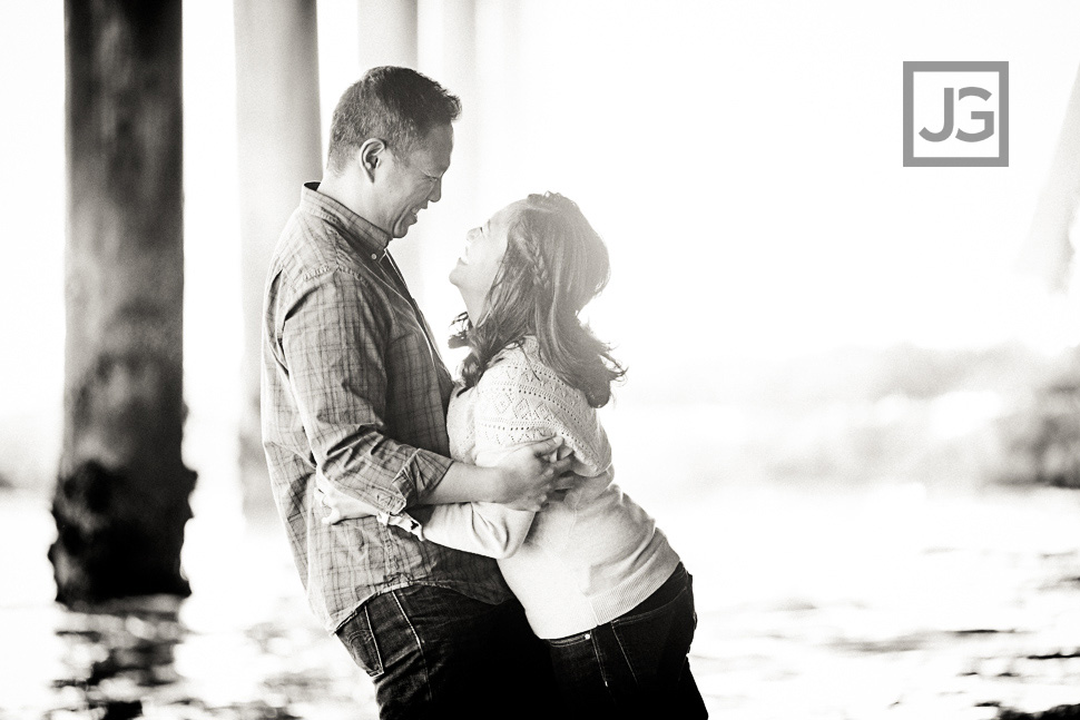 Santa Monica Pier Engagement Photography