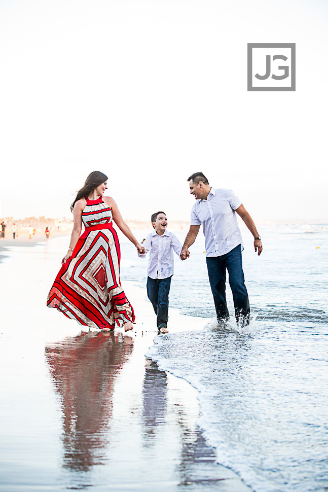 Santa Monica Beach Family Photography