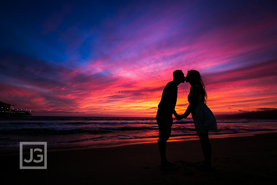 Santa Monica Pier Engagement Photography