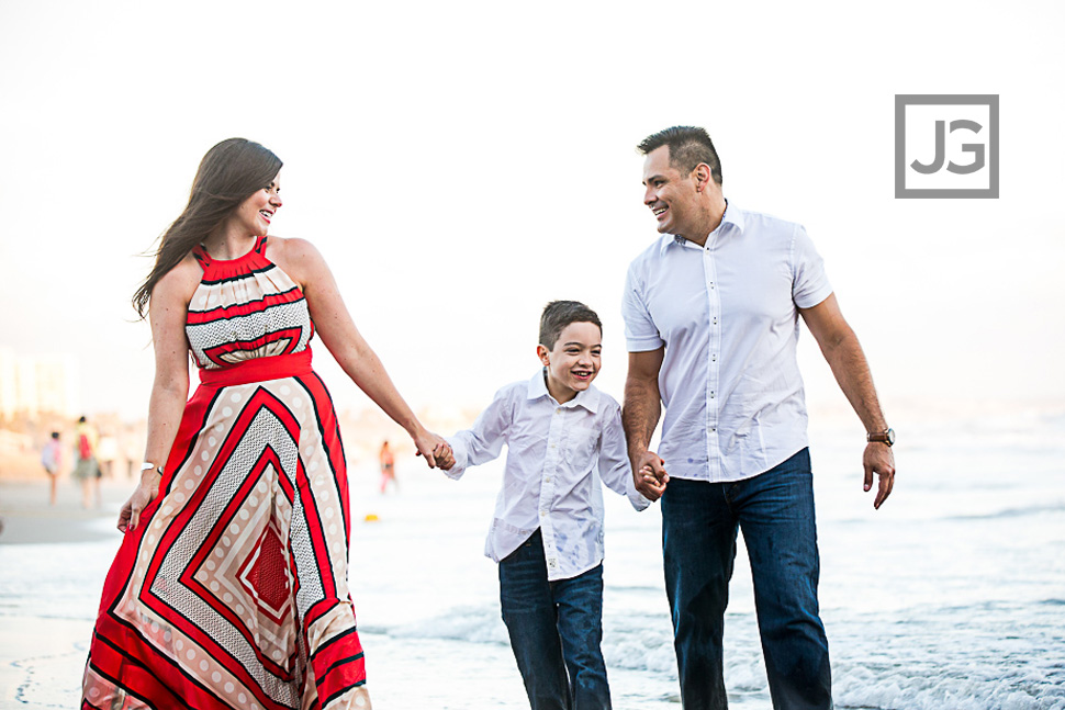 Santa Monica Beach Family Photography