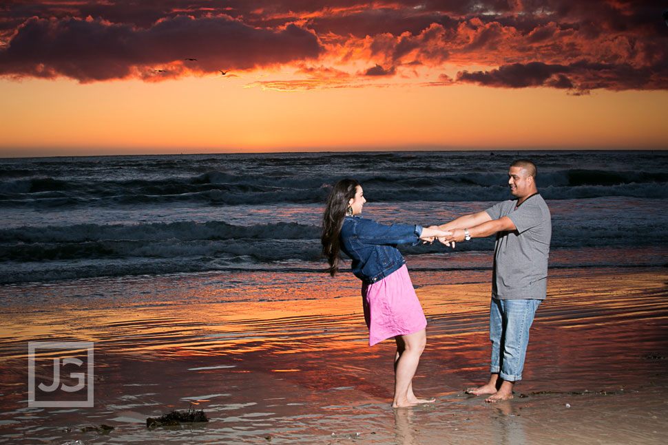 Santa Monica Engagement Photography