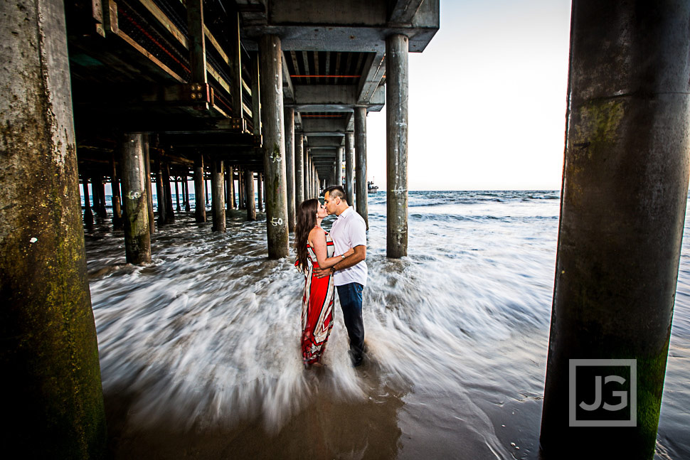 Santa Monica Pier Engagement Photography