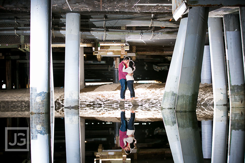 Santa Monica Pier Engagement Photography