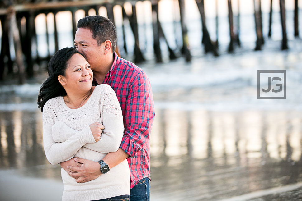 Santa Monica Beach Engagement Photography Sunset