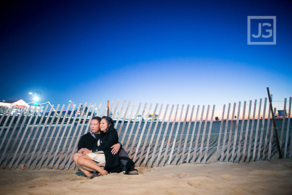 Santa Monica Beach Engagement Photography