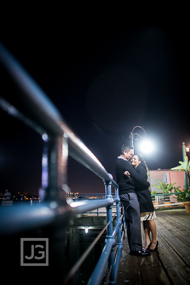 Santa Monica Pier Engagement Photography