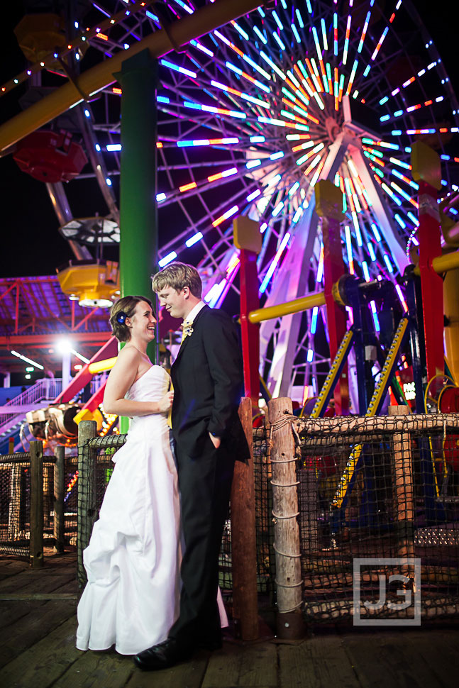 Santa Monica Pier Wedding Photos