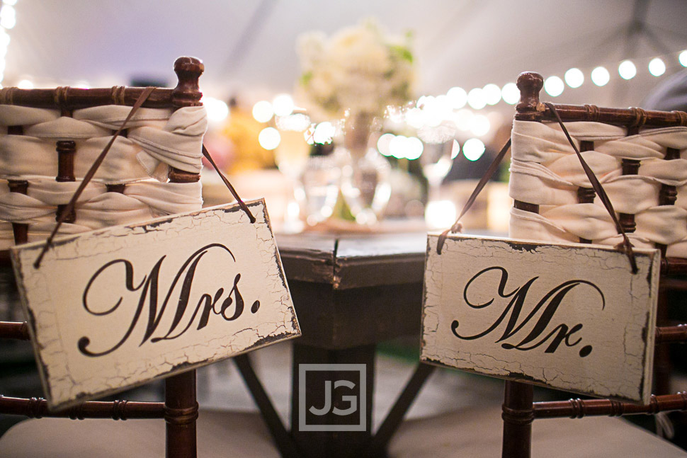 Serendipity Garden Wedding Reception Details