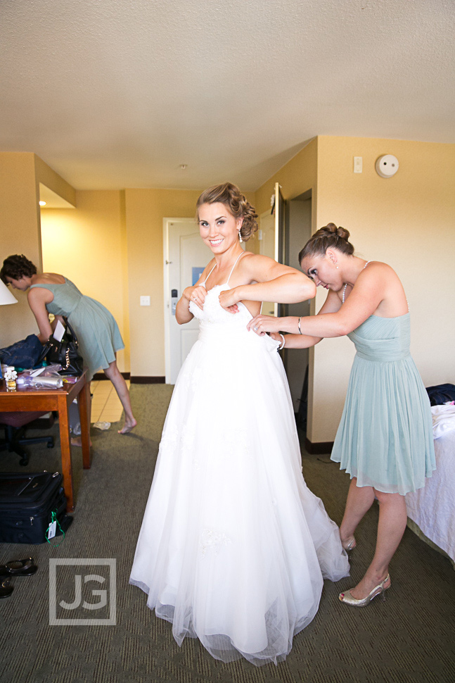 Camarillo Hampton Inn Wedding Preparation