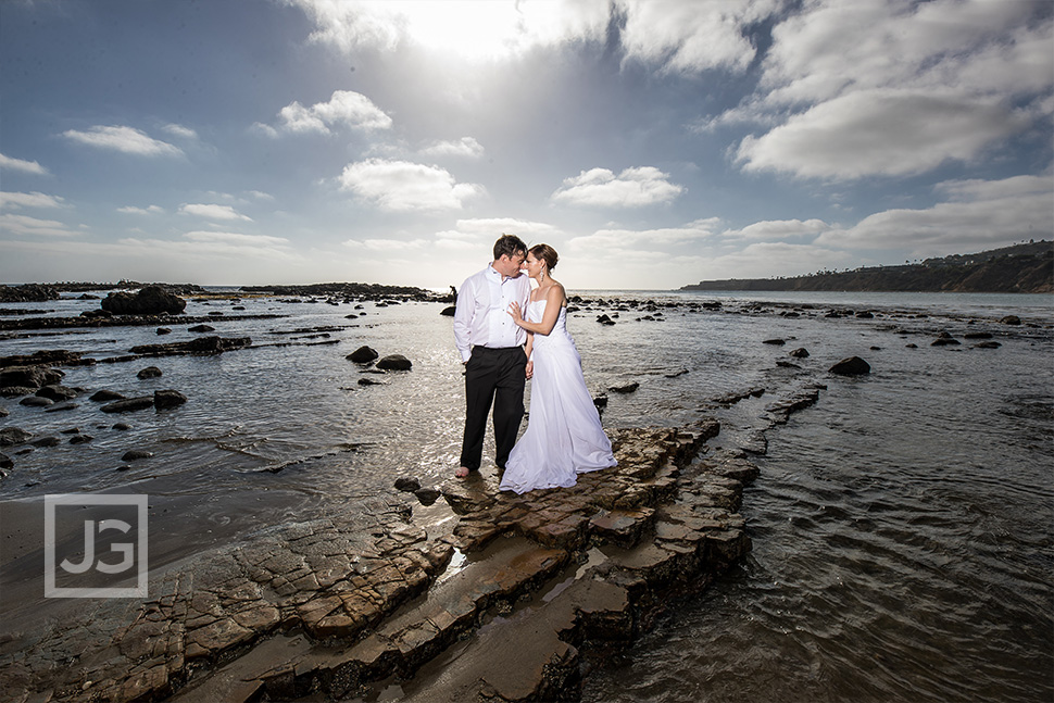 Palos Verdes beach wedding photo