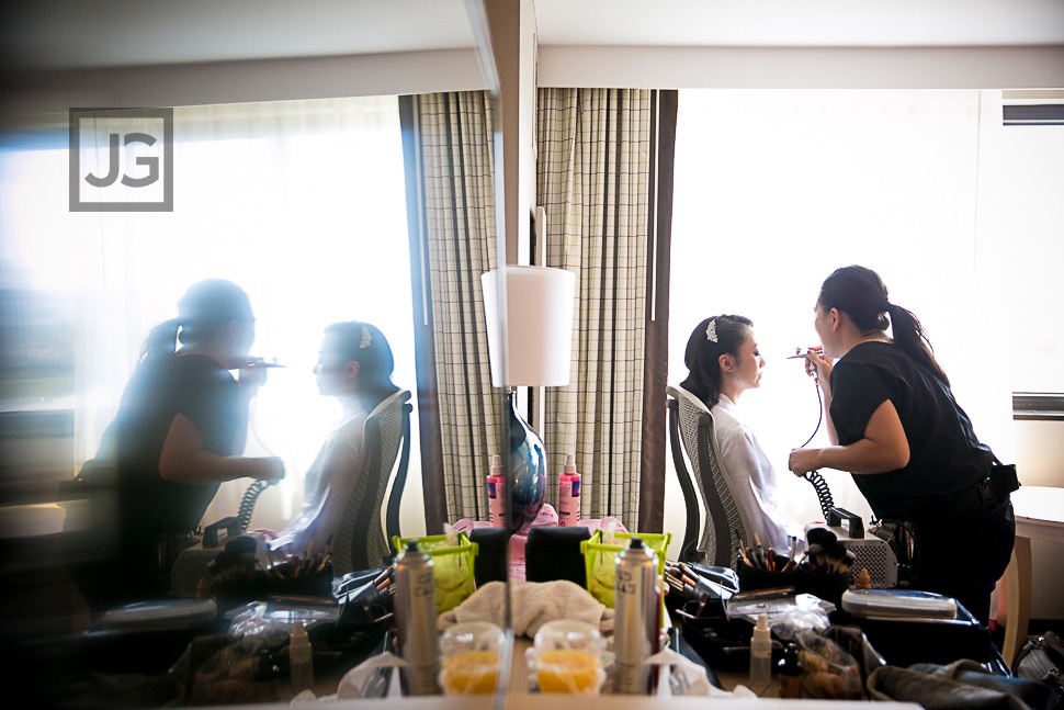 Wedding Preparation at the Wyndham Irvine