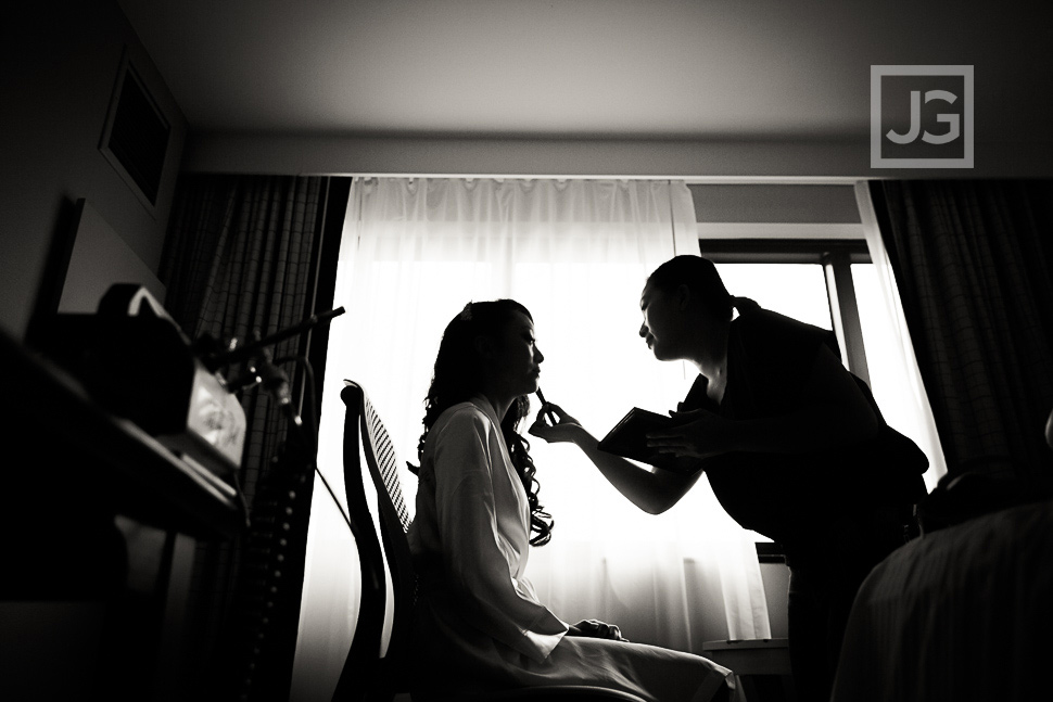 Wedding Preparation at the Wyndham Irvine