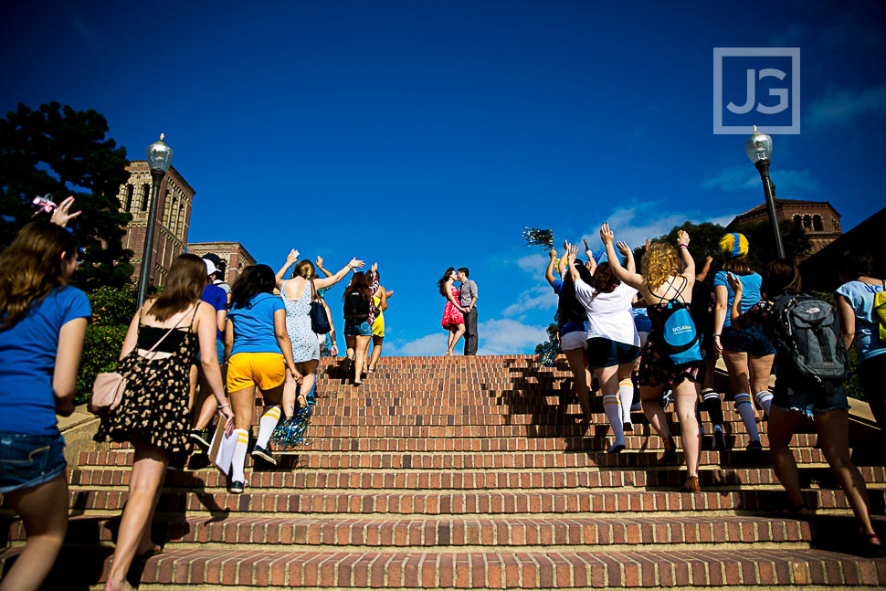 UCLA Engagement Photography Bruin Steps