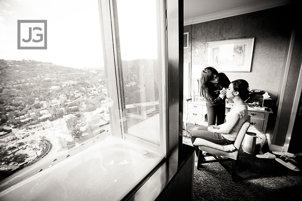 Hilton Universal City Wedding Preparation