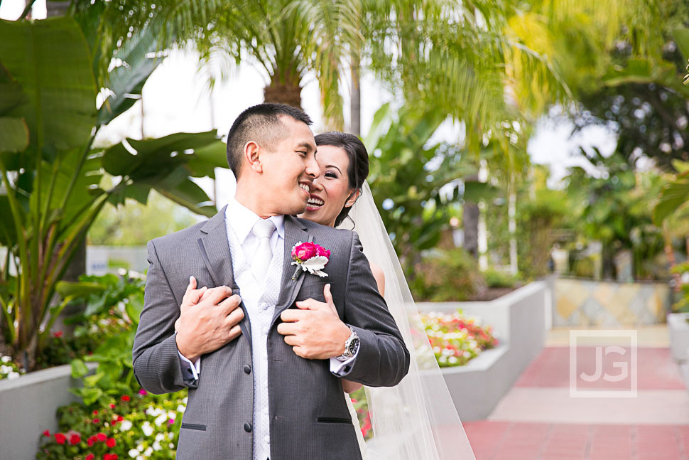 Hilton Universal City Wedding First Look