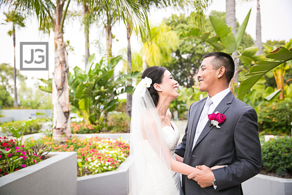 Hilton Universal City Wedding First Look