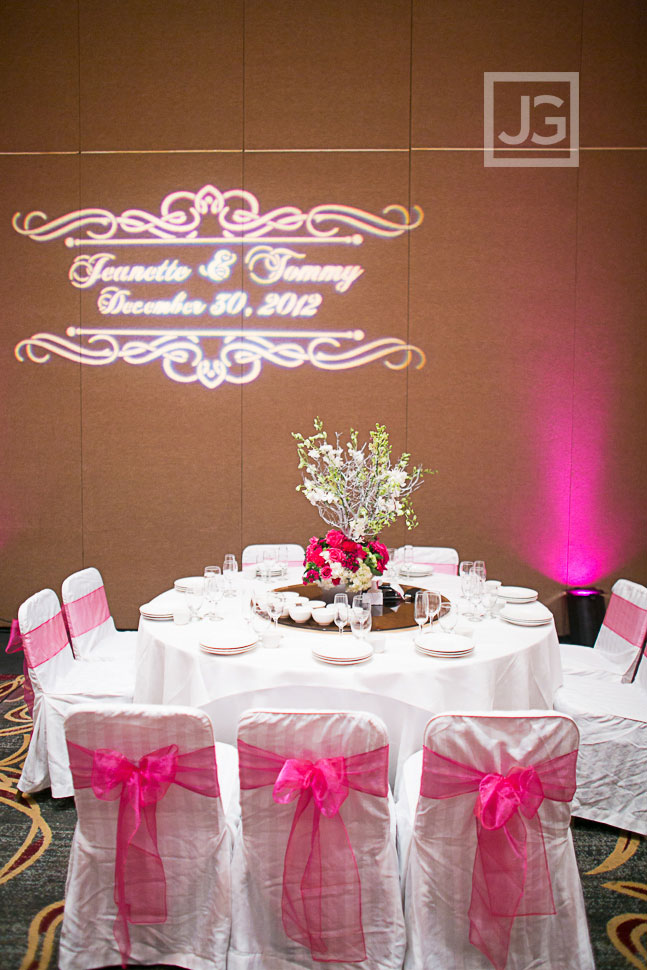 Hilton Universal City Wedding Reception