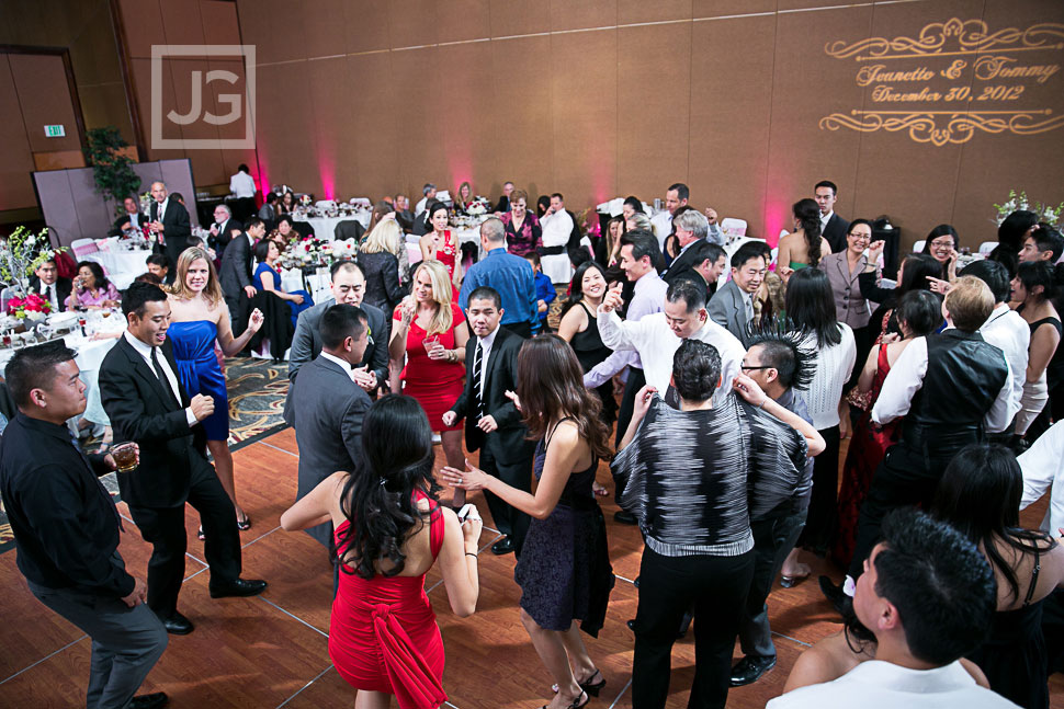 Hilton Universal City Wedding Reception Dancing