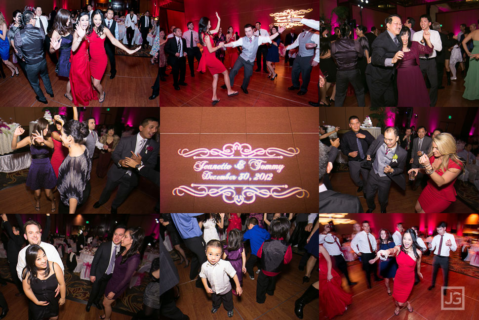 Hilton Universal City Wedding Reception Dancing