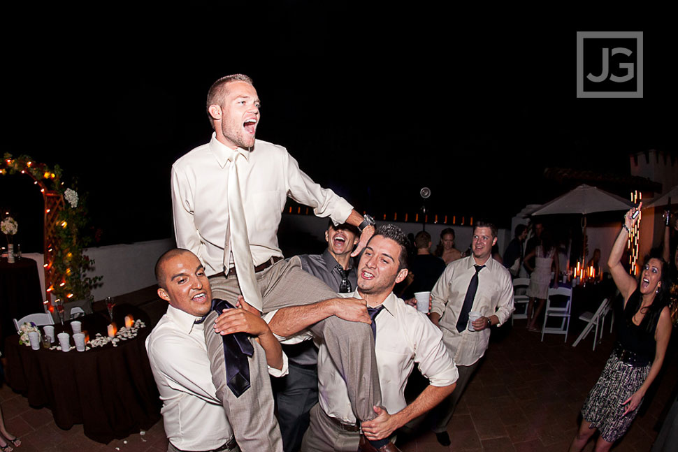 San Clemente Historic Cottage Wedding Reception Dancing