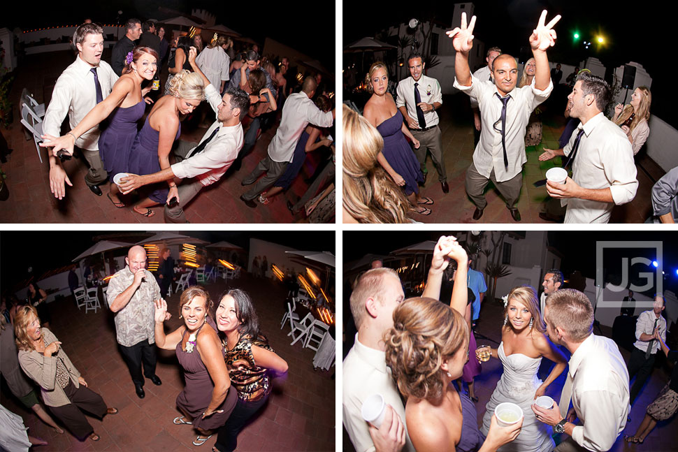 San Clemente Historic Cottage Wedding Reception Dancing