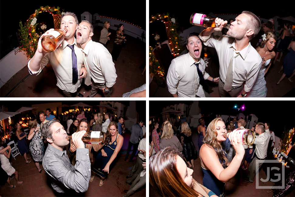 San Clemente Historic Cottage Wedding Reception Dancing